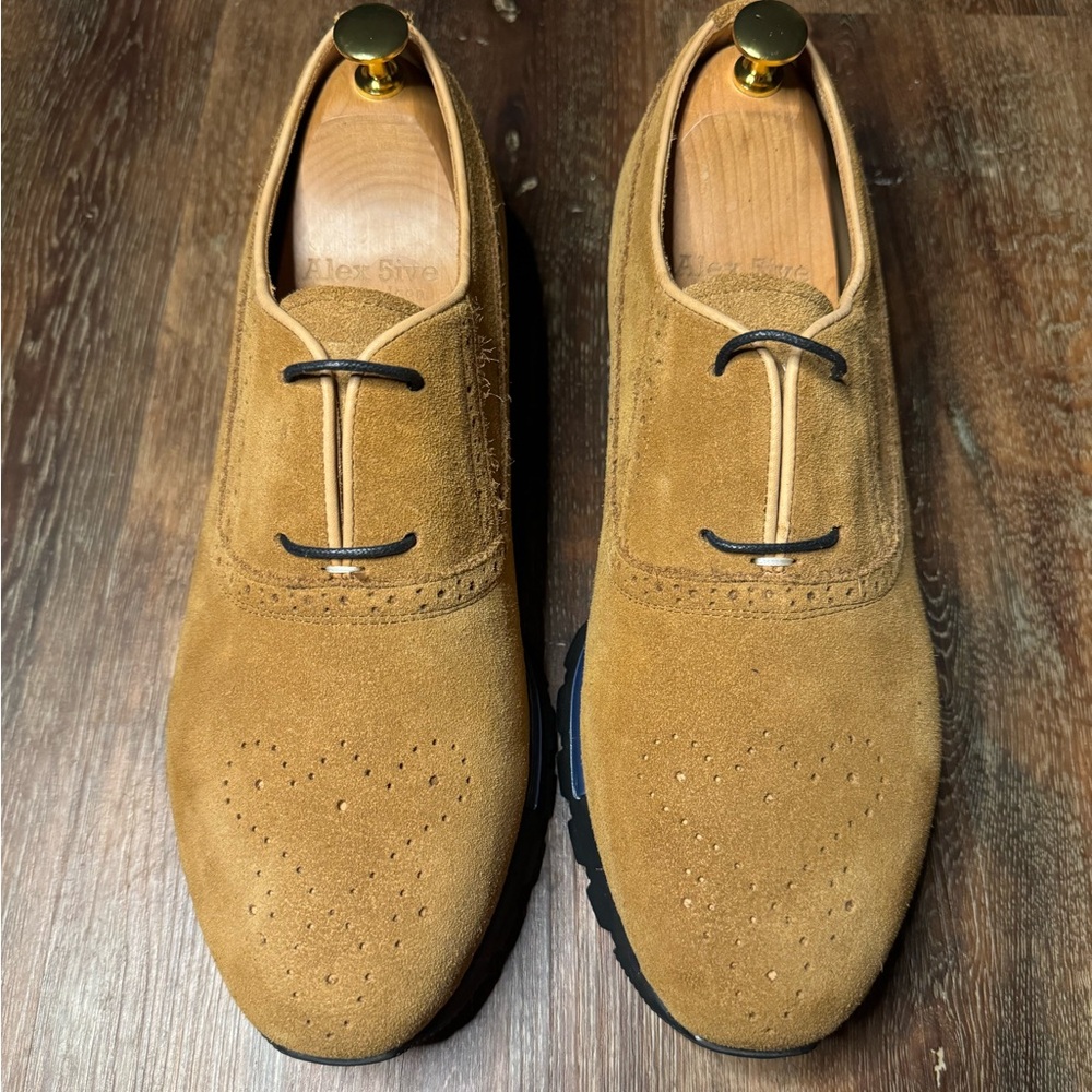 Tan handmade A5 sneakers